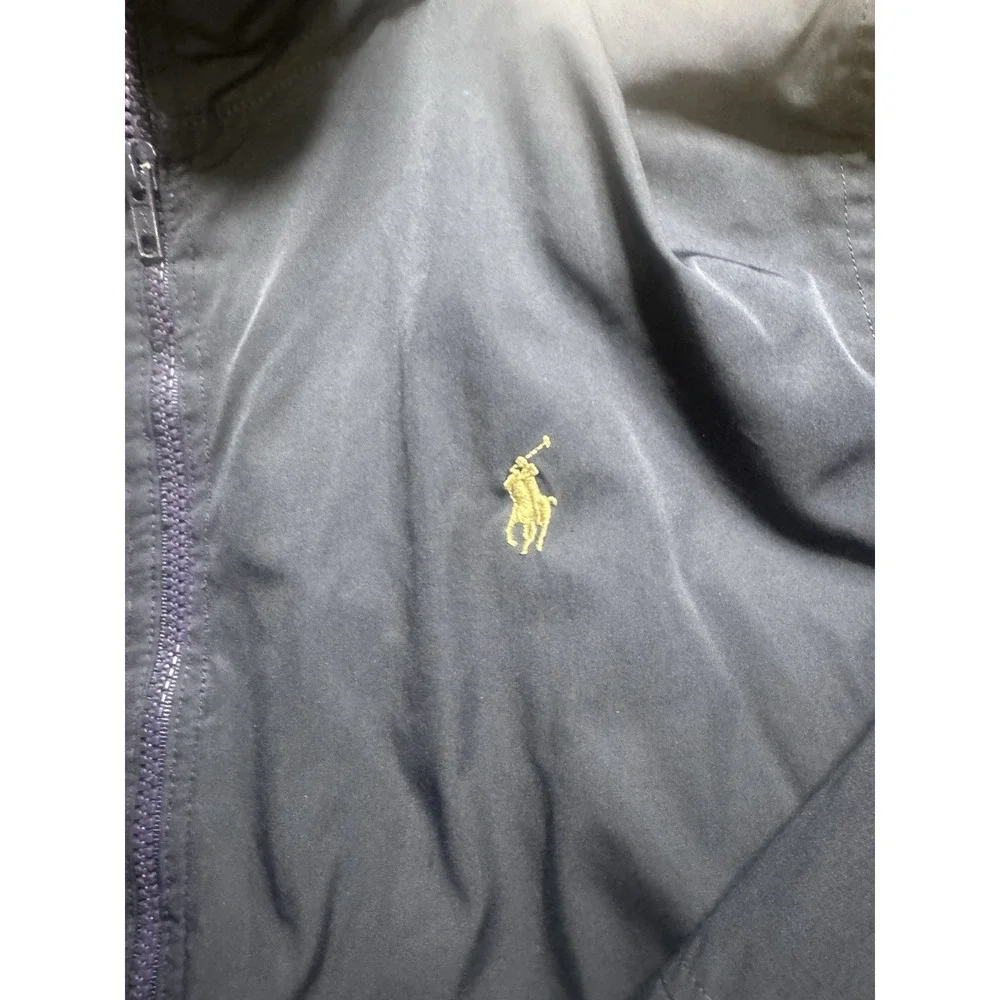 Polo Ralph Lauren Bomber‎ Jacket Men's Medium L blackFull Zip